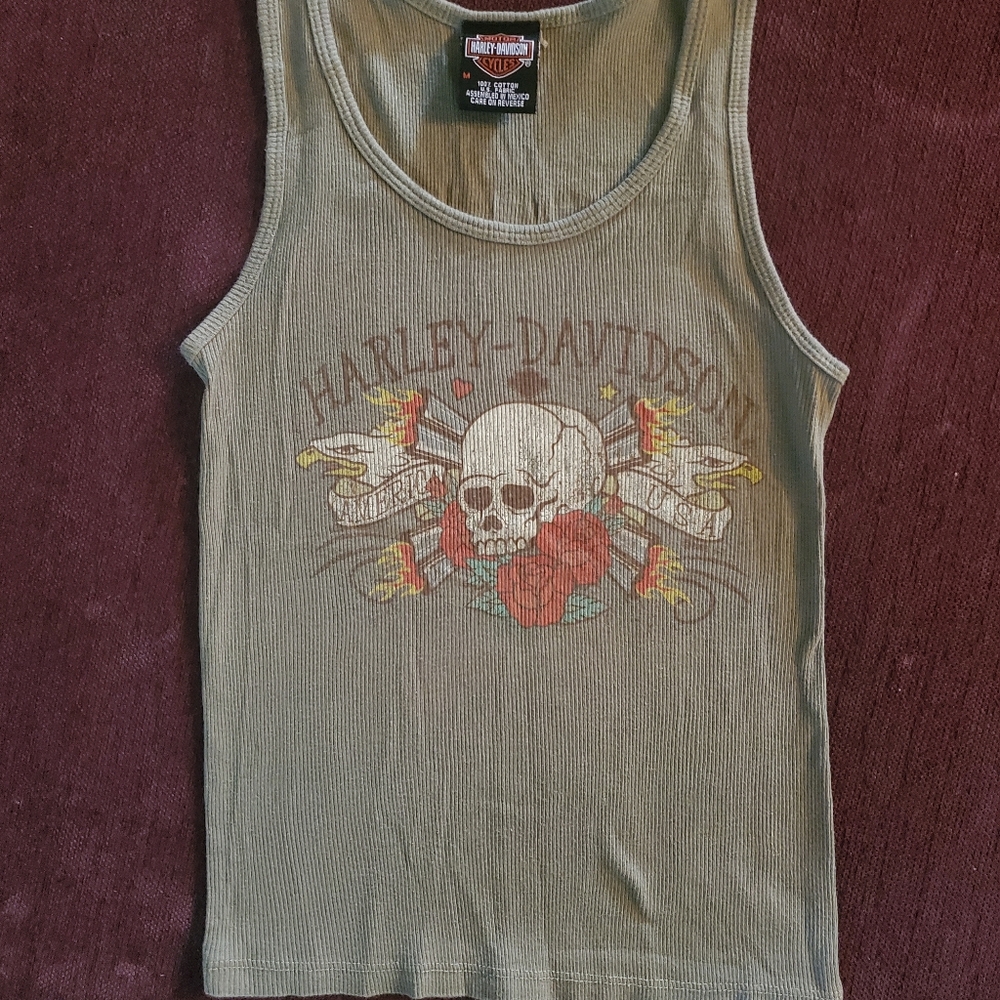 🏍 Harley-Davidson Womens Ribbed Tank Top Size M
